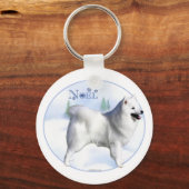 American Eskimo Dog Noel - Sleutelhanger (Voorkant)
