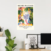 American Eskimo Dog on Toilet Funny Bathroom Print (Thuiskantoor)