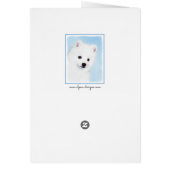 American Eskimo Dog Painting - Original Dog Art (Achterkant)