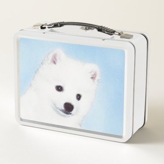 American Eskimo Dog Painting - Original Dog Art (Achterkant)