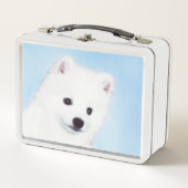 American Eskimo Dog Painting - Original Dog Art (Voorkant)