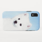 American Eskimo Dog Painting - Original Dog Art Case-Mate iPhone Case (Achterkant (horizontaal))