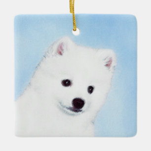 American Eskimo Dog Painting - Original Dog Art Keramisch Ornament