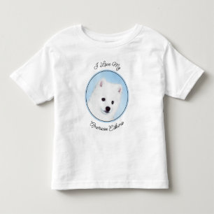 American Eskimo Dog Painting - Original Dog Art Kinder Shirts