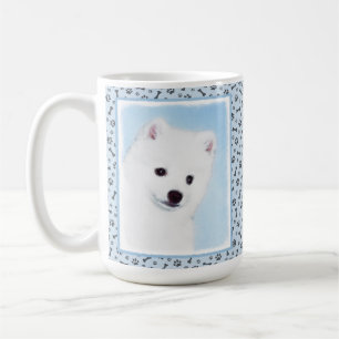 American Eskimo Dog Painting - Original Dog Art Koffiemok