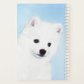 American Eskimo Dog Painting - Original Dog Art Planner (Achterkant)