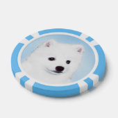 American Eskimo Dog Painting - Original Dog Art Poker Chips (Enkel)