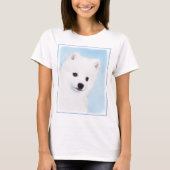 American Eskimo Dog Painting - Original Dog Art T-shirt (Voorkant)