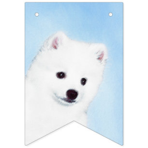 American Eskimo Dog Painting - Original Dog Art Vlaggetjes