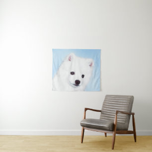 American Eskimo Dog Painting - Original Dog Art Wandkleed