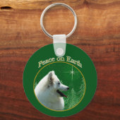 American Eskimo Dog Peace Sleutelhanger (Achterkant)
