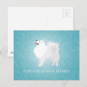 American Eskimo Dog Pet Loss Sympathie Design Briefkaart (Voorkant / Achterkant)