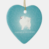American Eskimo Dog Pet Loss Sympathie Design Keramisch Ornament (Rechts)