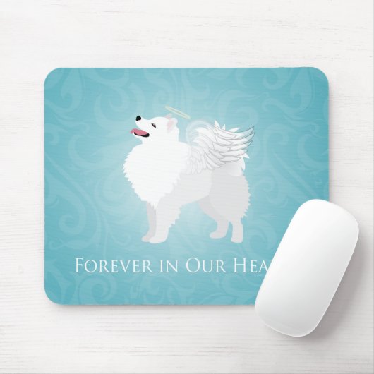 American Eskimo Dog Pet Loss Sympathie Design Muismat (Met muis)