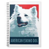 American Eskimo Dog Political Hope Parody Notitieboek (Voorkant)
