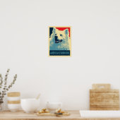 American Eskimo Dog Political Hope Parody Poster (Keuken)