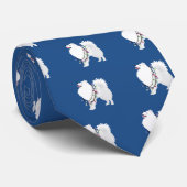 American Eskimo Dog Prettige feestdagen Design Stropdas (Opgerold)