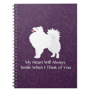 American Eskimo Dog Thinking of You Design Notitieboek