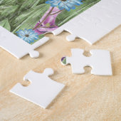 American Eskimo Dog with Flowers Spring Legpuzzel (Zijkant)