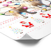 American Eskimo Dog Xmas Lights Ugly Sweater Chris Poster (Hoek)