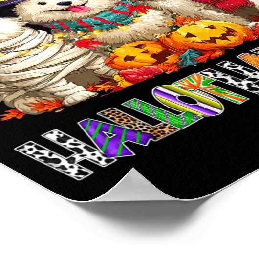 American Eskimo Dogs Christmas Xmas Men Women Kids Poster (Hoek)