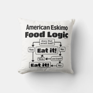American Eskimo Food Logic Kussen