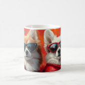 American Eskimo Heart Rozen Valentijnsdag Koffiemok (Center)