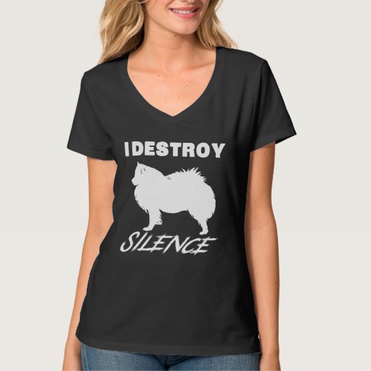 American Eskimo   I Destroy Silence T-shirt (Voorkant)
