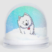 American Eskimo Snow Globe Sneeuwbol (Voorkant)
