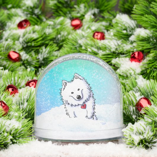 American Eskimo Snow Globe Sneeuwbol (Kerstmis)