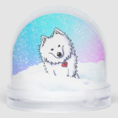 American Eskimo Snow Globe Sneeuwbol (Achterkant)