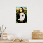 American Eskimo Spitz - Mona Lisa Poster (Keuken)