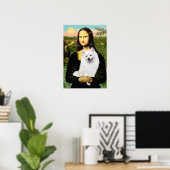 American Eskimo Spitz - Mona Lisa Poster (Thuiskantoor)