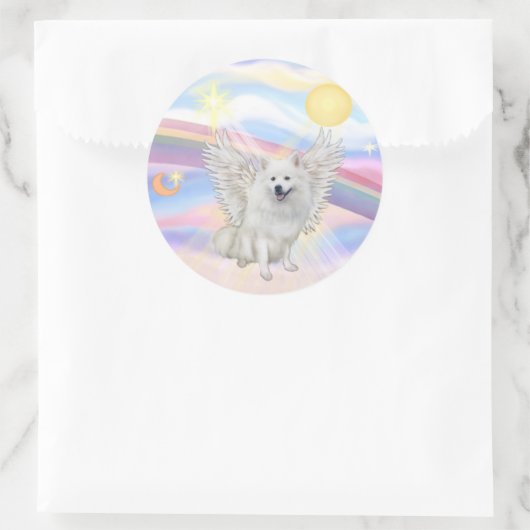 American Eskimo Spitz Ronde Sticker (Tas)