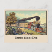 American Express Train  Briefkaart (Voorkant)