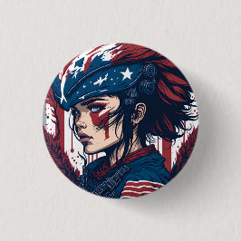 american fan 15 ronde button 3,2 cm
