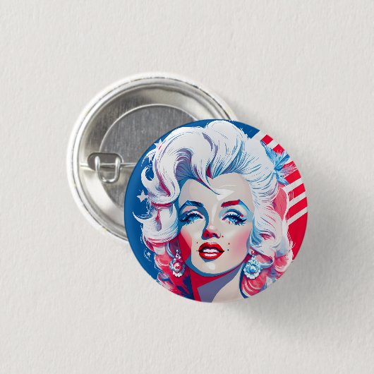 american fan 16 ronde button 3,2 cm (Voorkant /achterkant)