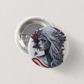 american fan 18 ronde button 3,2 cm (Voorkant /achterkant)