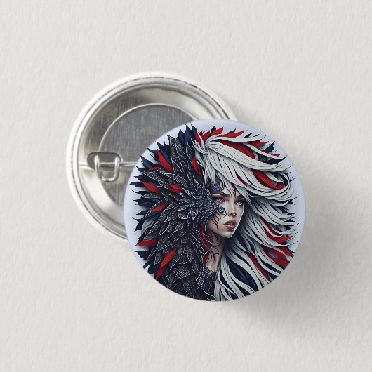 american fan 22 ronde button 3,2 cm (Voorkant /achterkant)