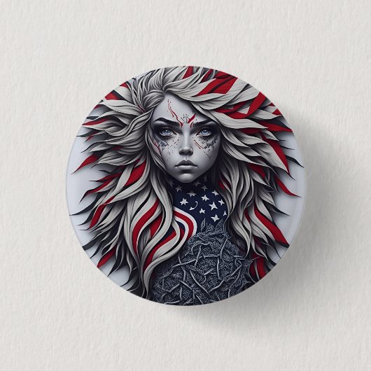 american fan 24 ronde button 3,2 cm (Voorkant)