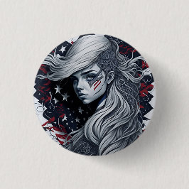 american fan 25 ronde button 3,2 cm