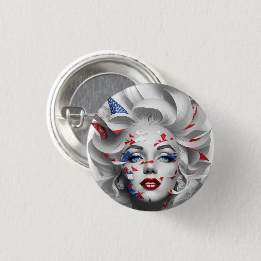 american fan 26 ronde button 3,2 cm (Voorkant /achterkant)