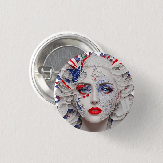 american fan 32 ronde button 3,2 cm (Voorkant /achterkant)