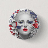 american fan 33 ronde button 3,2 cm (Voorkant)