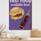 American Far Food  Food Poster. Poster (Keuken)