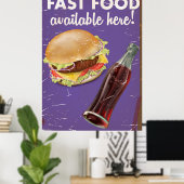 American Far Food  Food Poster. Poster (Thuiskantoor)