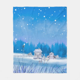 American Farm Signature Fleece Blanket Deken