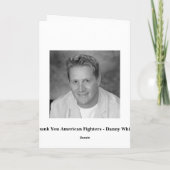 American Fighter Liberty Tribute Bedankkaart (Achterkant)