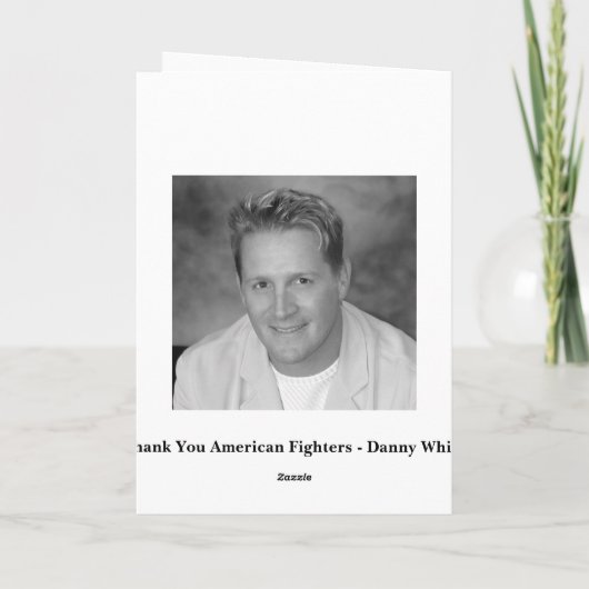 American Fighter Liberty Tribute Bedankkaart (Achterkant)