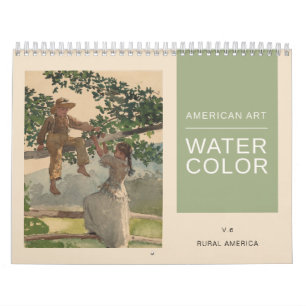 American Fine Art Waterverf Rural America Scenes Kalender